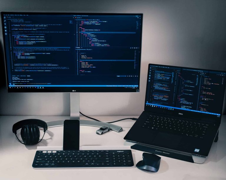 Software design entrepreneur coding over several devices