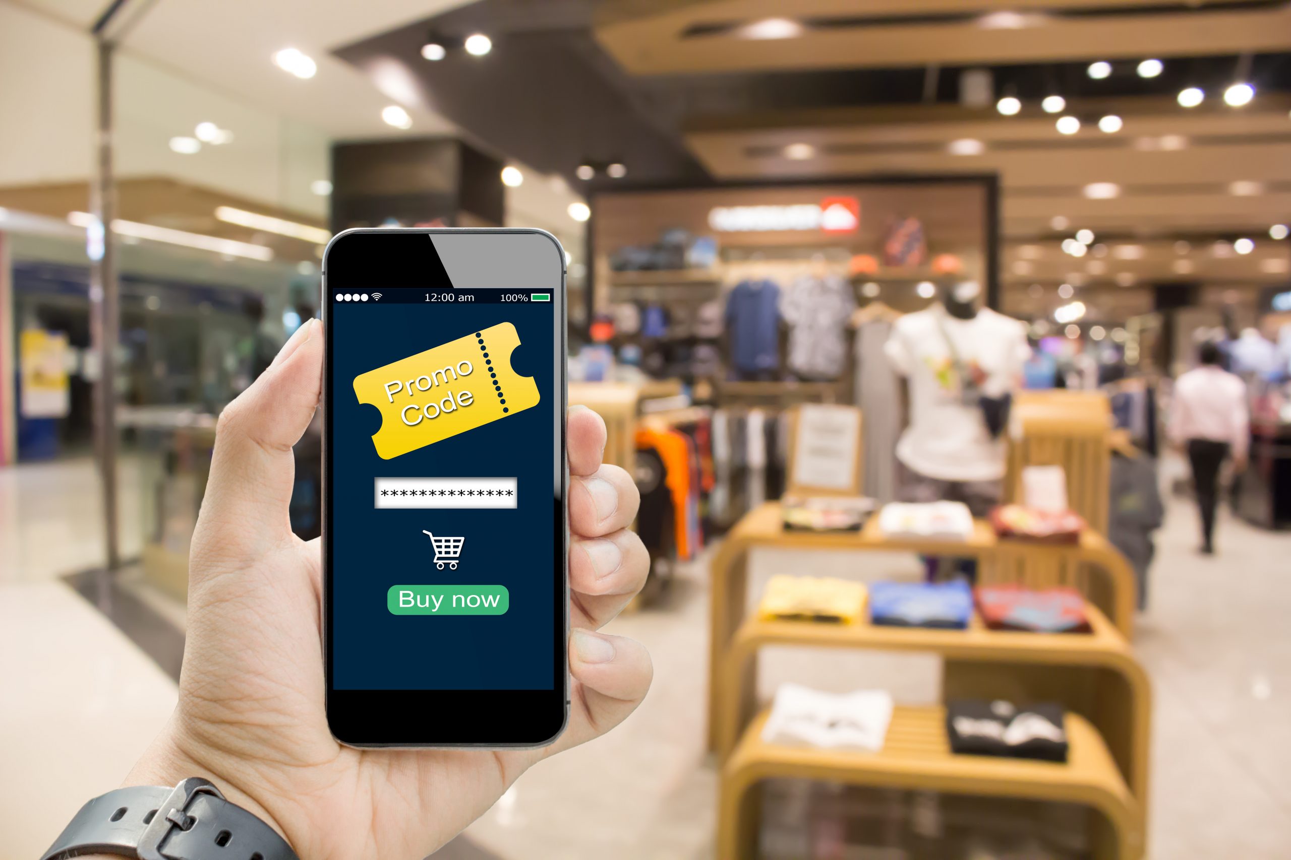 Use of promo codes to receive offers and discounts from your favourite brands