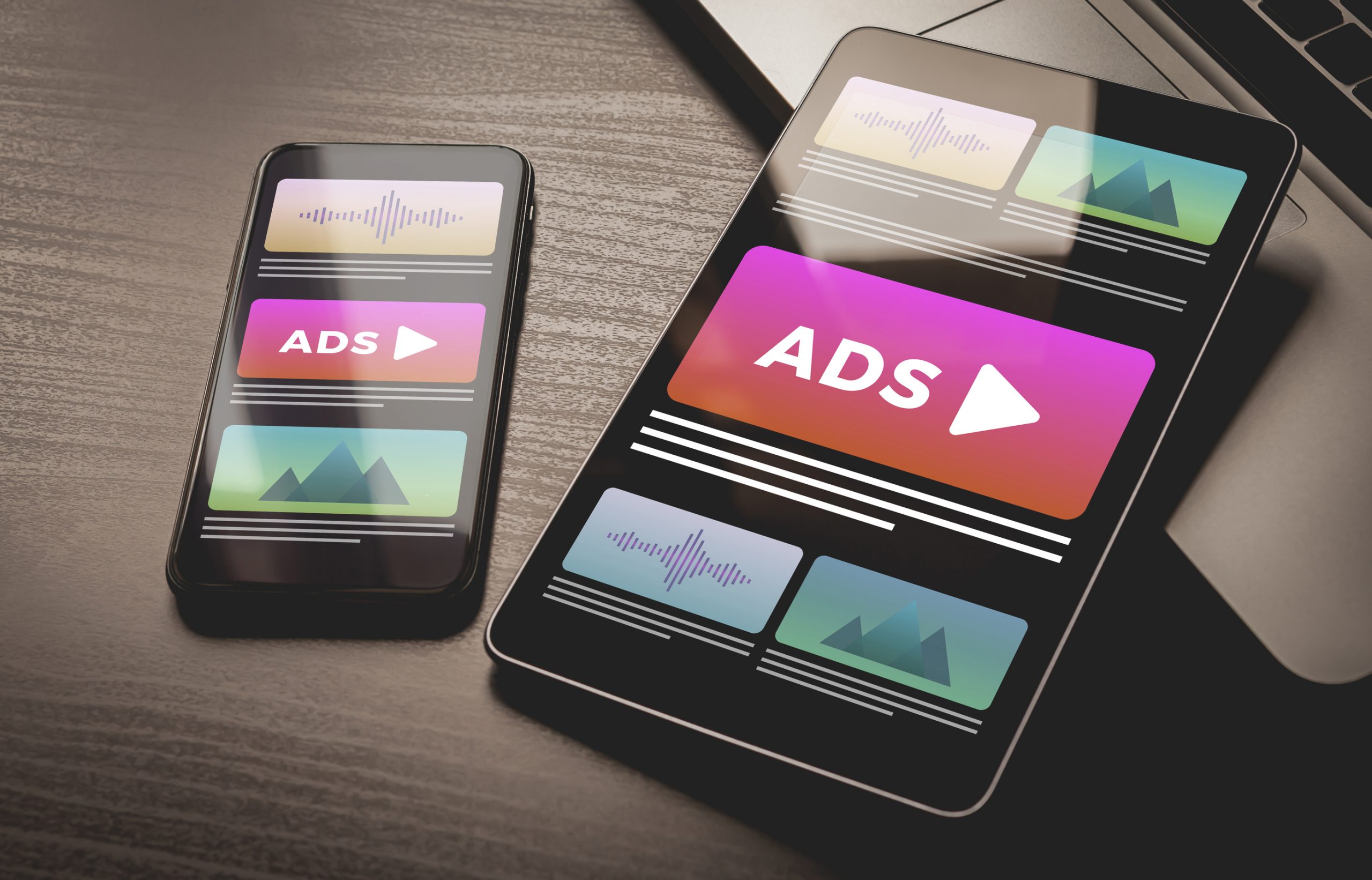 One of the many types of online display ads which can be seen on a desktop tablet or in this case on a mobile