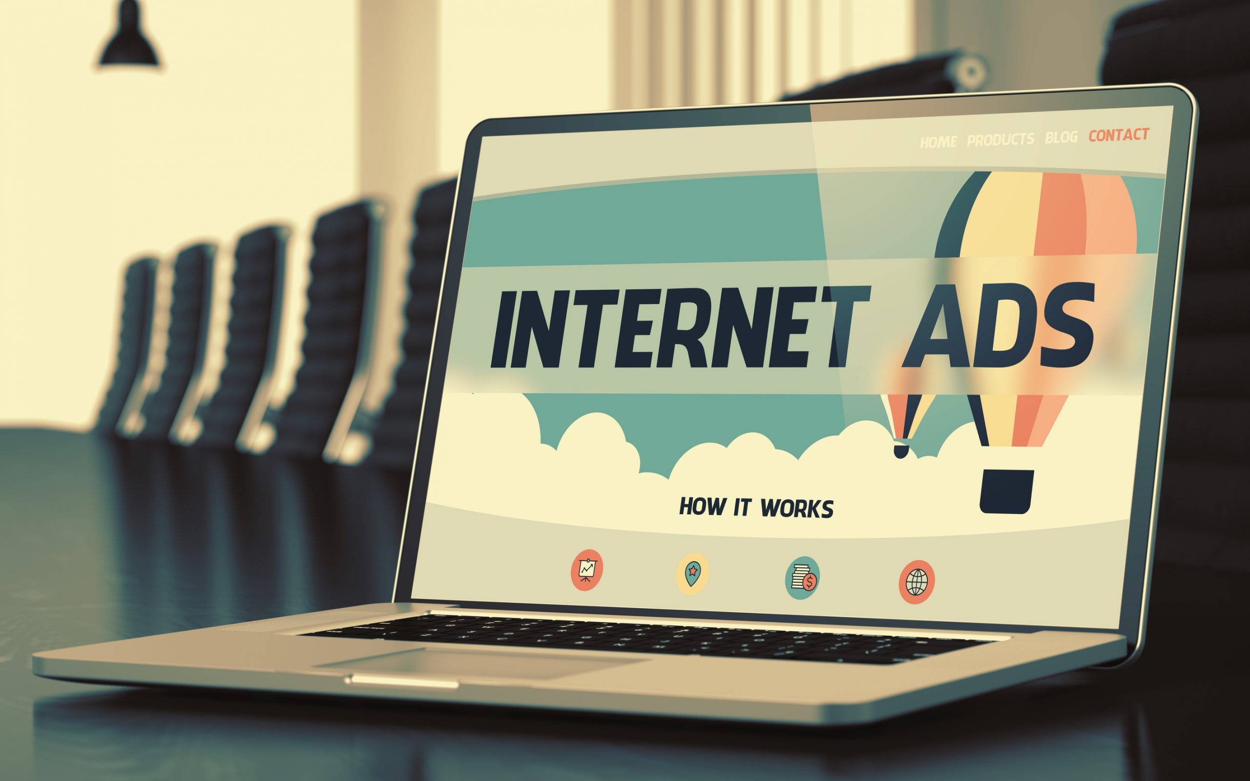 Online display advertising can be setup on search engines as well as websites