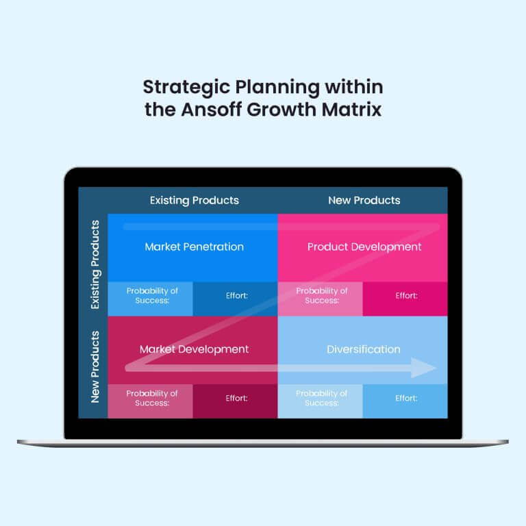 Strategic planning within the ansoff matrix