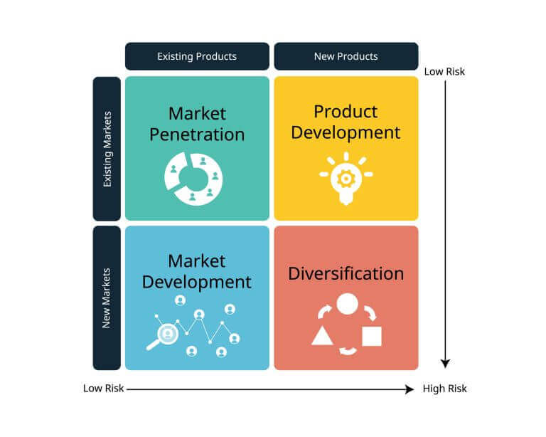 Use of ansoff matrix within a business