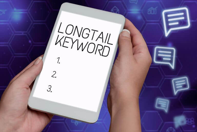 Use of long tail keywords to rank