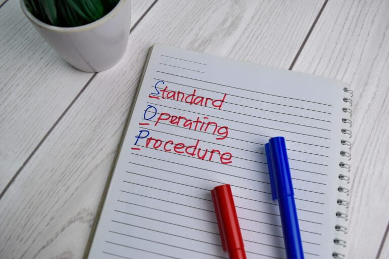 Create a sop checklist