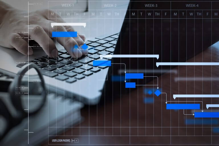 Use of a work breakdown structure for project managers