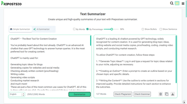 Use of prepostseo text summarizer for optimising your content