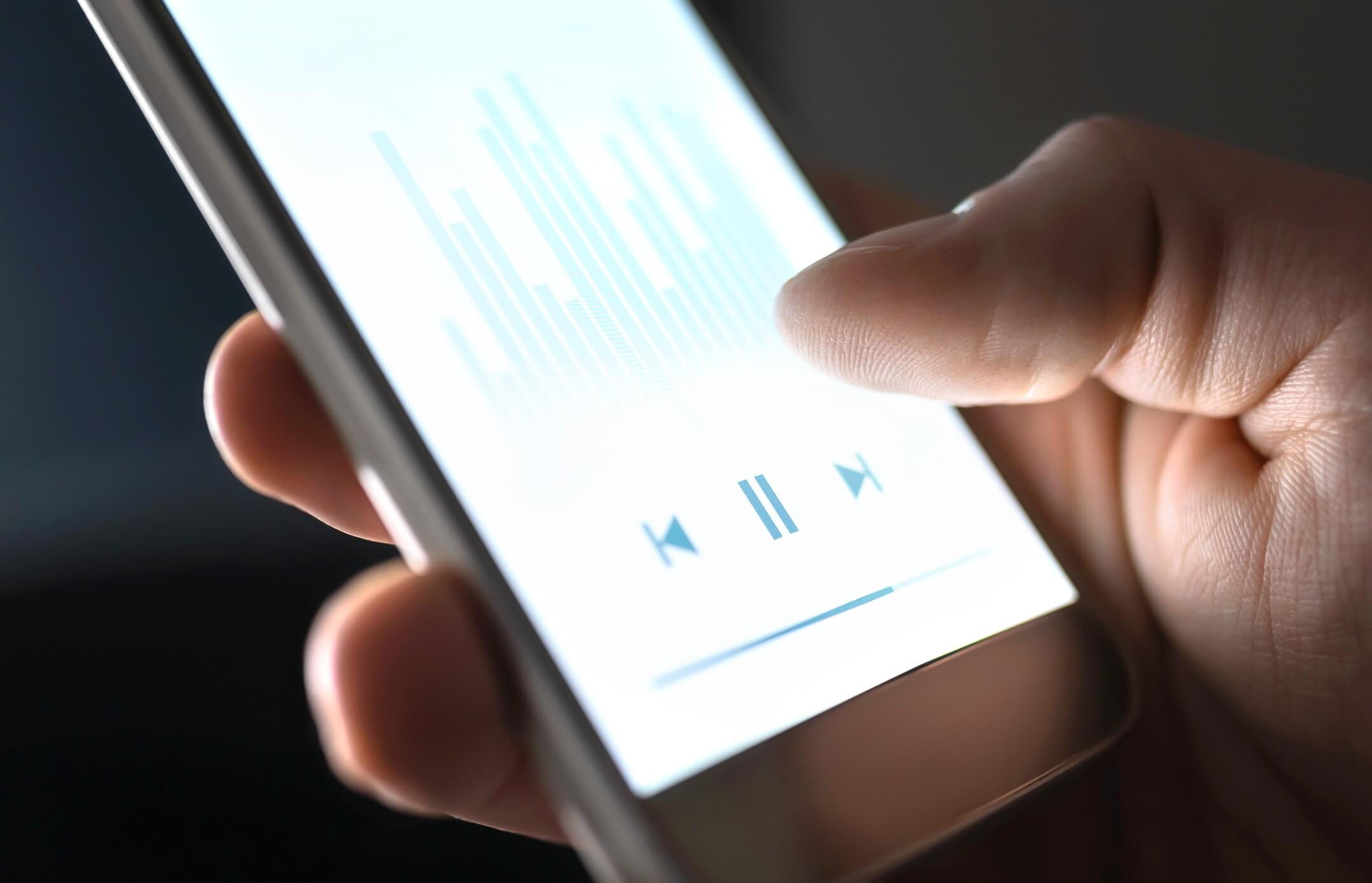Use of an audio app