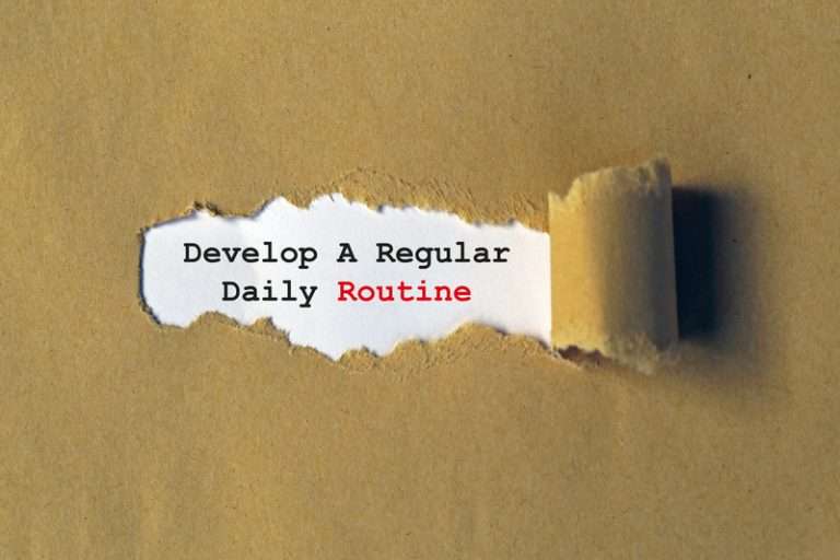 Developing a daily routine to manage time blocking