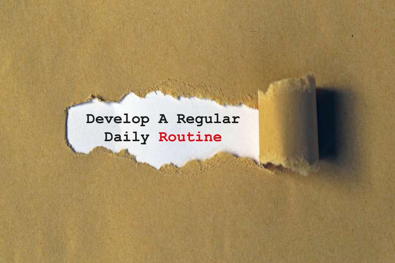 Developing a daily routine to manage time blocking
